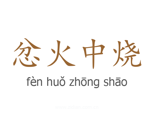 忿火中烧