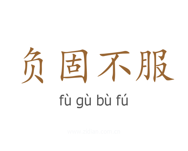 负固不服
