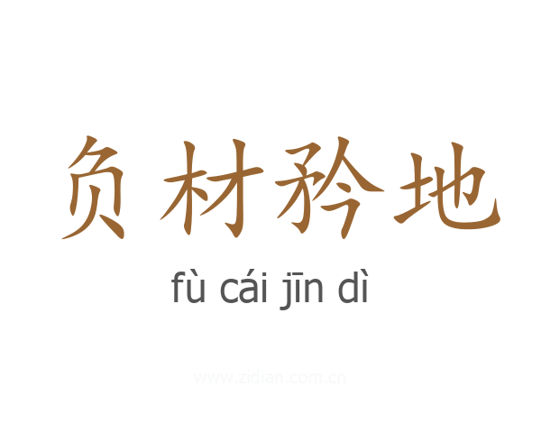 负材矜地