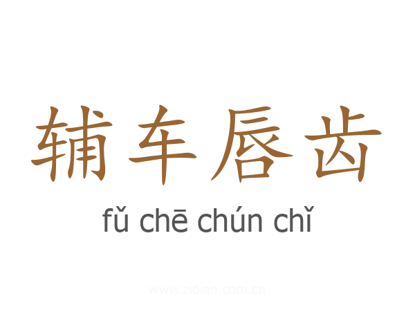 辅车唇齿