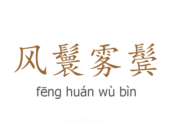 风鬟雾鬓