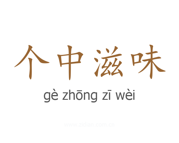 个中滋味