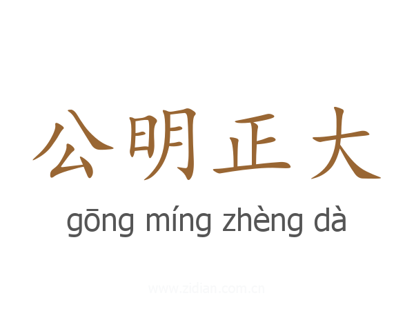 公明正大