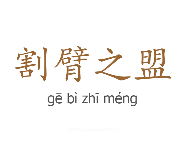 割臂之盟