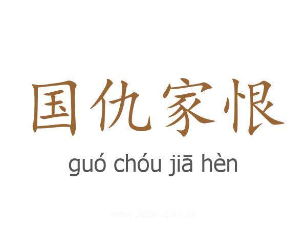 国仇家恨