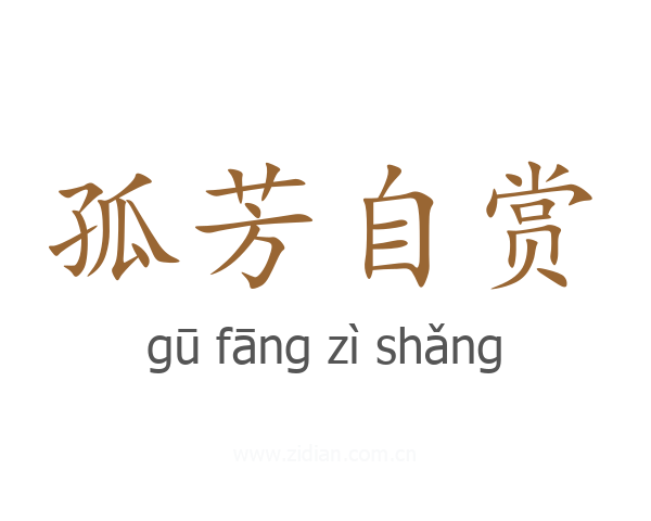 孤芳自赏