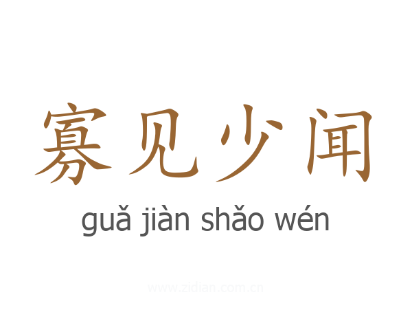 寡见少闻