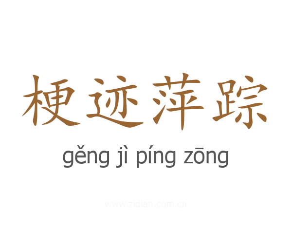 梗迹萍踪