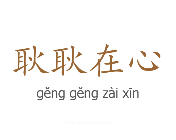 耿耿在心