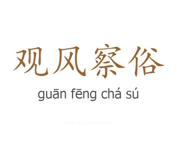观风察俗