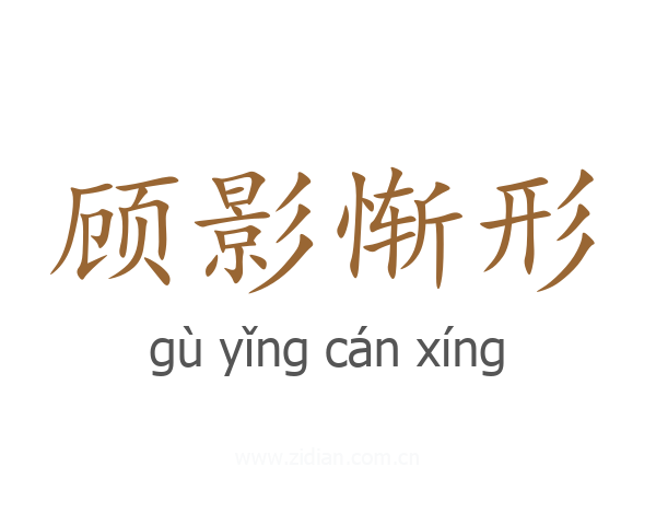 顾影惭形