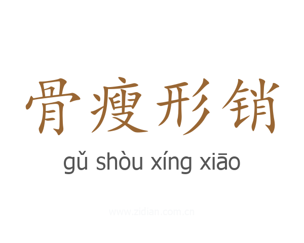 骨瘦形销