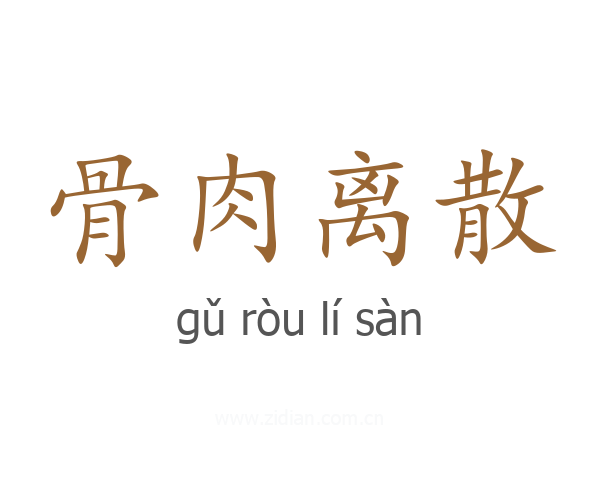 骨肉离散