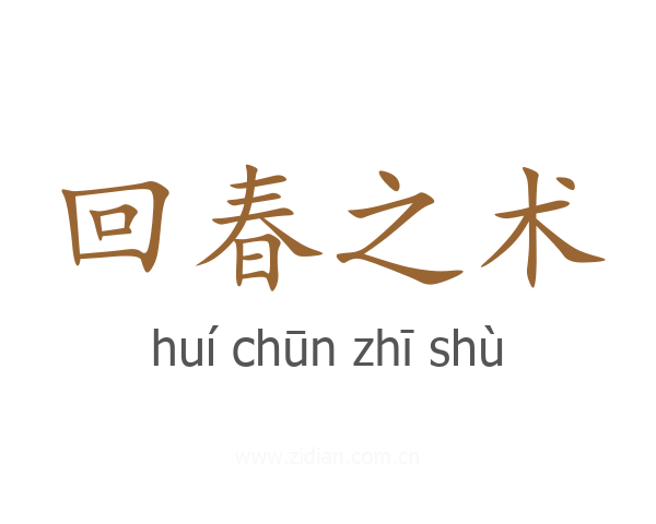 回春之术