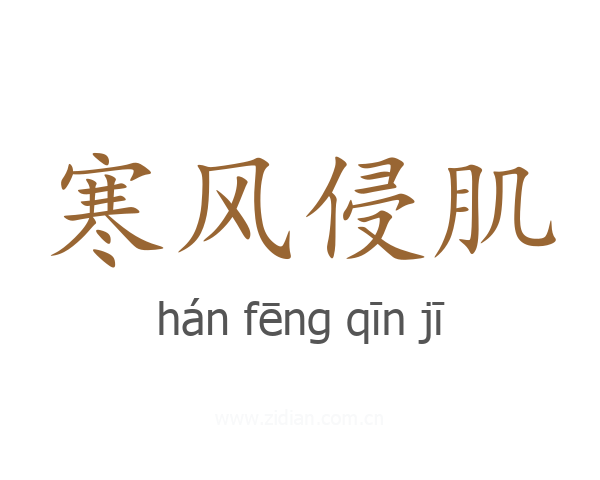 寒风侵肌