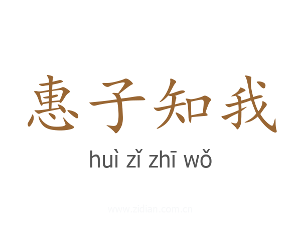 惠子知我