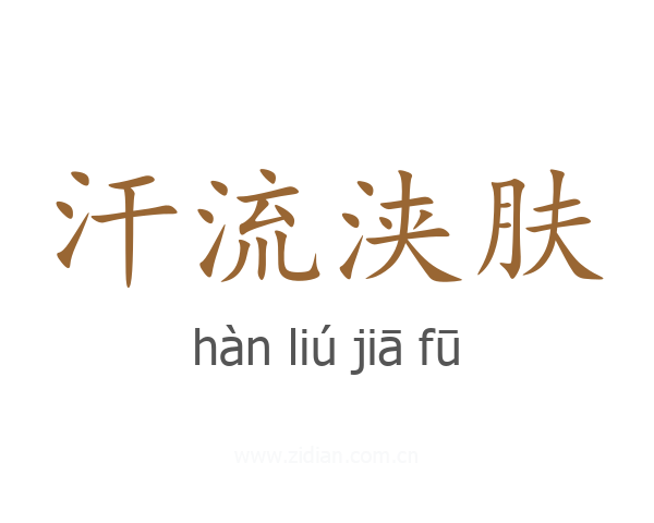 汗流浃肤
