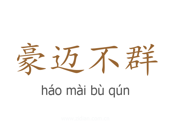 豪迈不群
