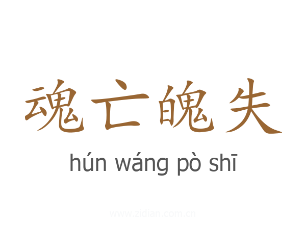 魂亡魄失