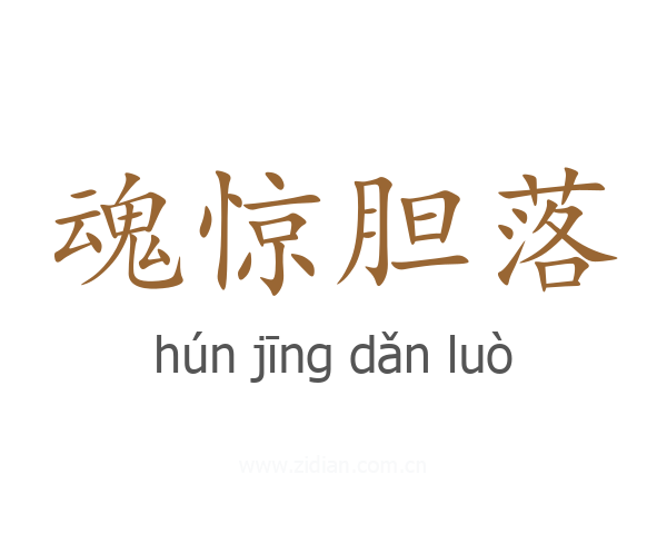 魂惊胆落