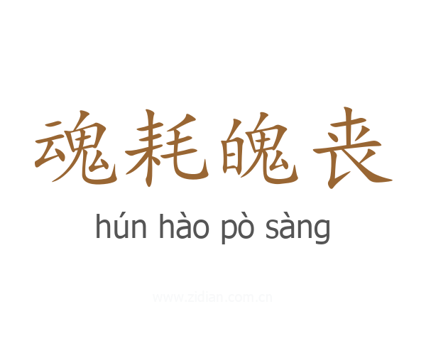 魂耗魄丧