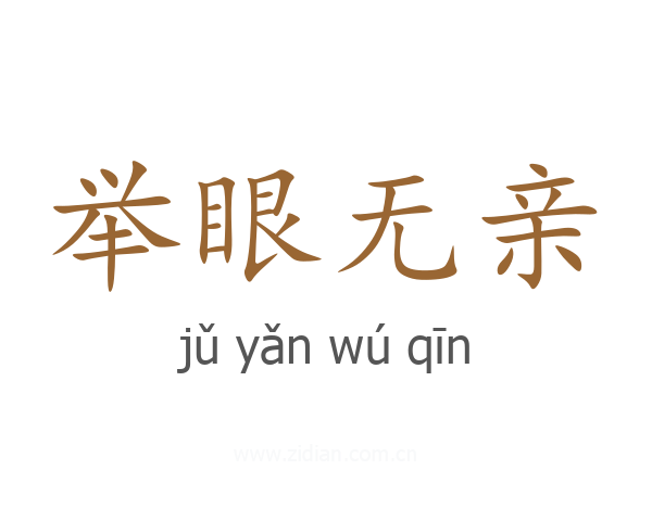 举眼无亲