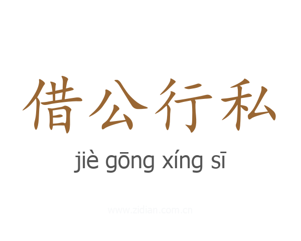 借公行私