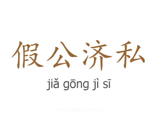 假公济私