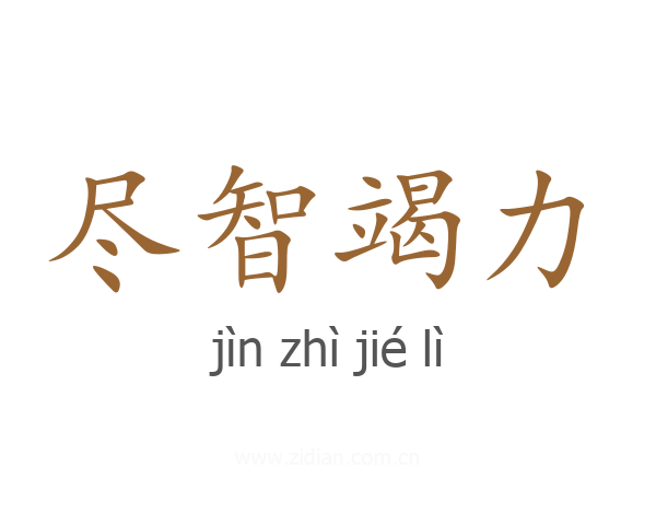 尽智竭力
