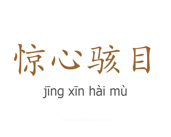 惊心骇目