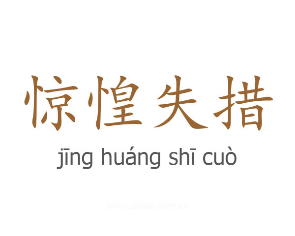 惊惶失措