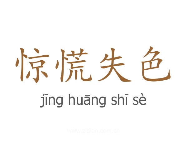 惊慌失色