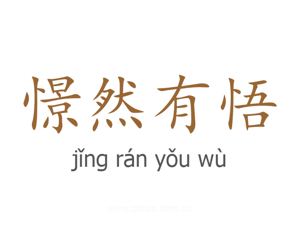 憬然有悟