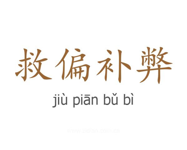 救偏补弊