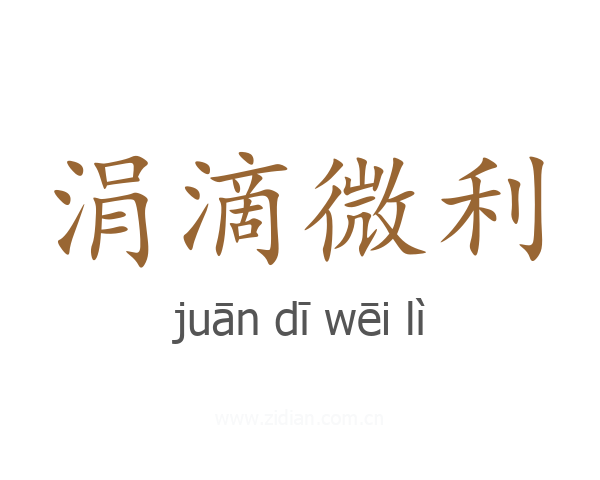 涓滴微利