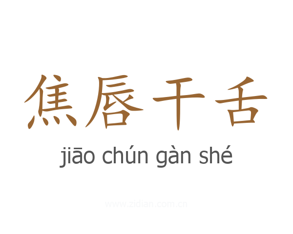 焦唇干舌