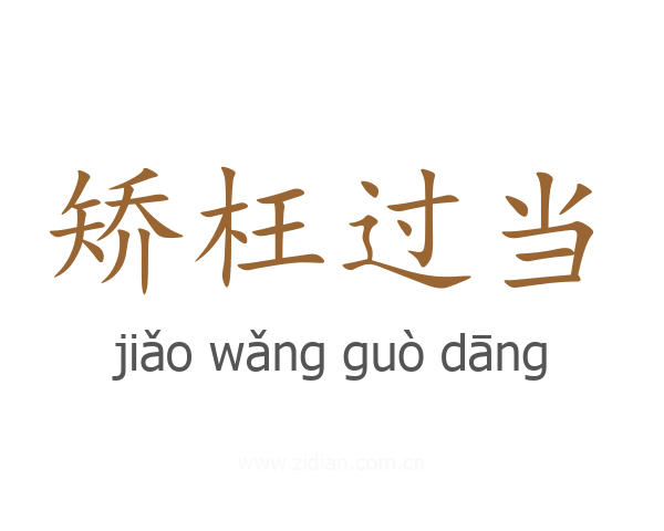 矫枉过当