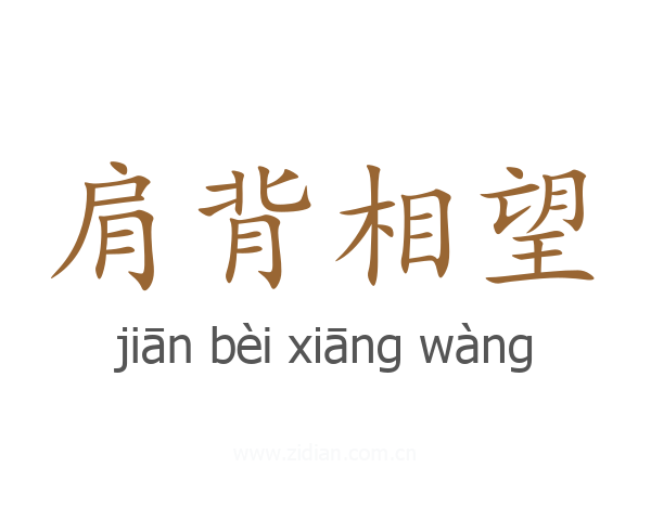 肩背相望