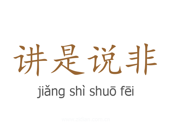 讲是说非