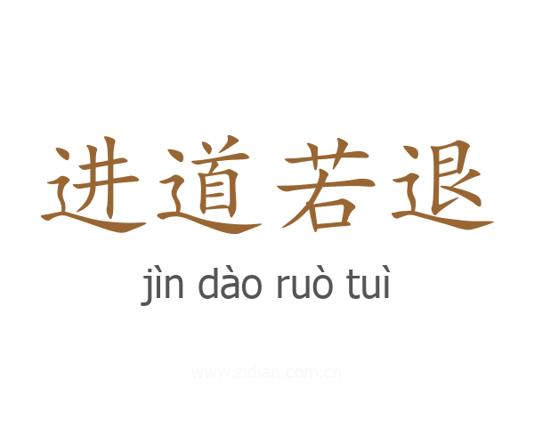 进道若退