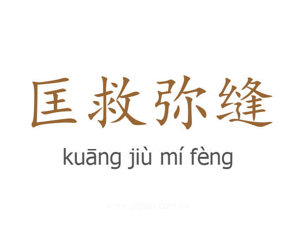匡救弥缝