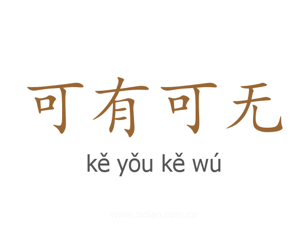 可有可无