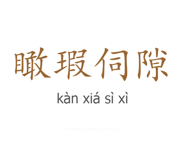 瞰瑕伺隙