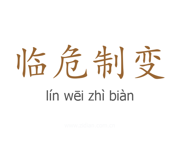 临危制变