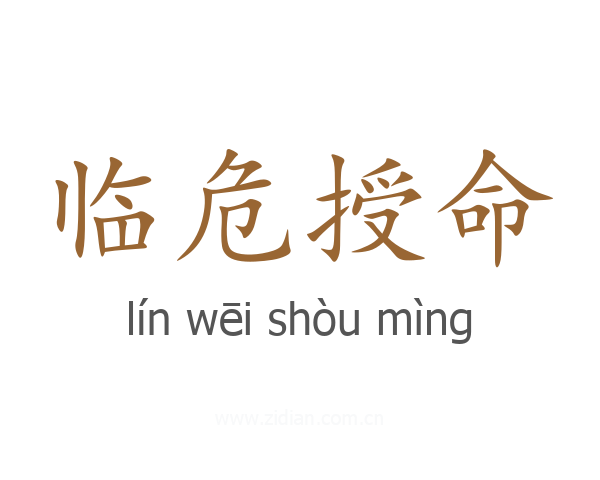 临危授命