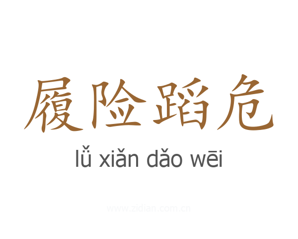 履险蹈危