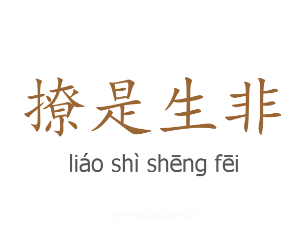 撩是生非