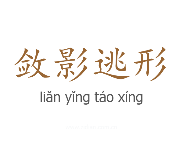 敛影逃形