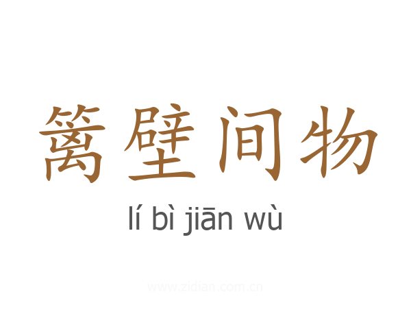 篱壁间物