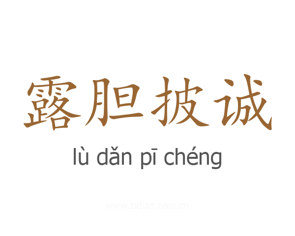 露胆披诚